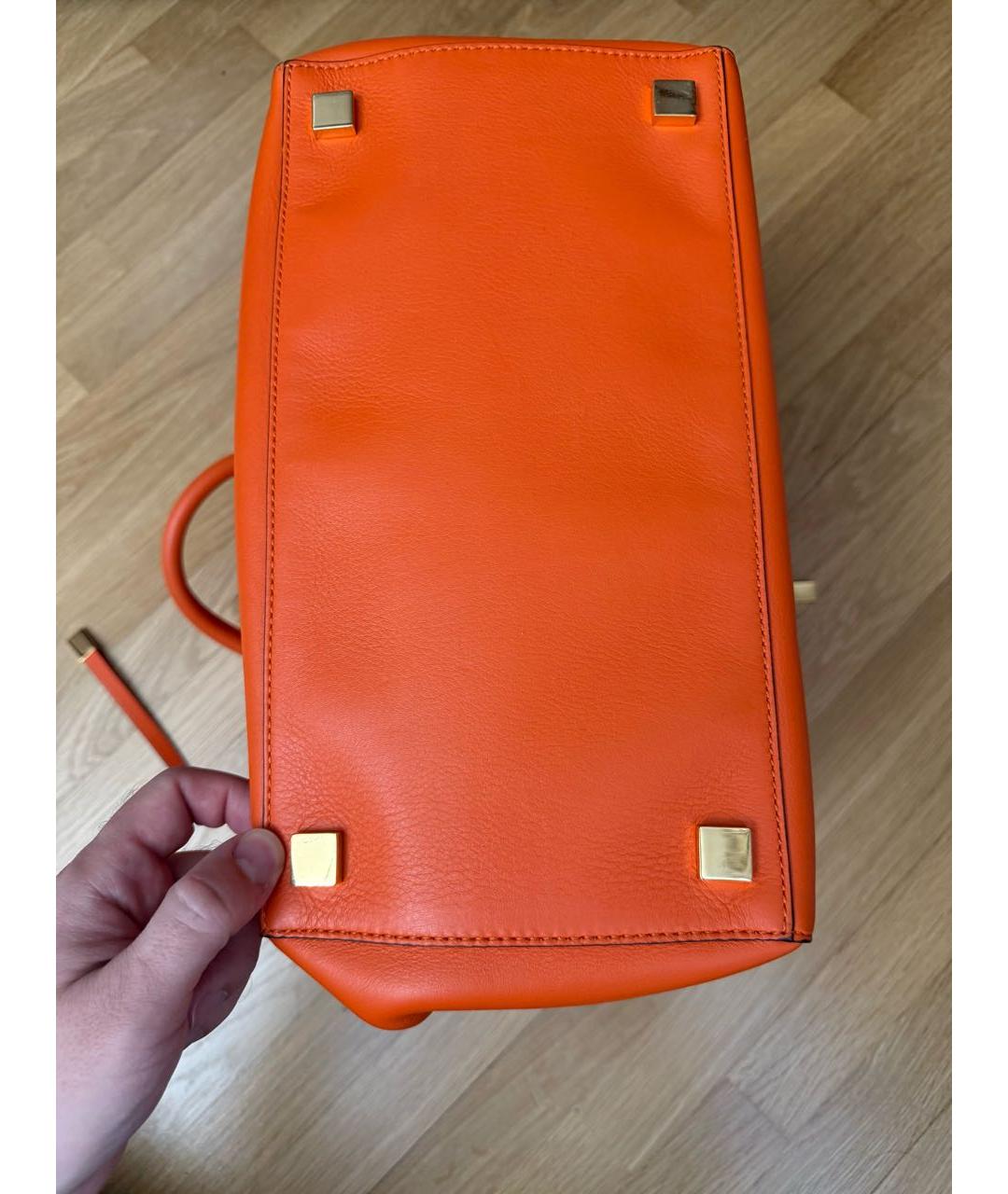 MICHAEL KORS Оранжевая кожаная сумка тоут, фото 4
