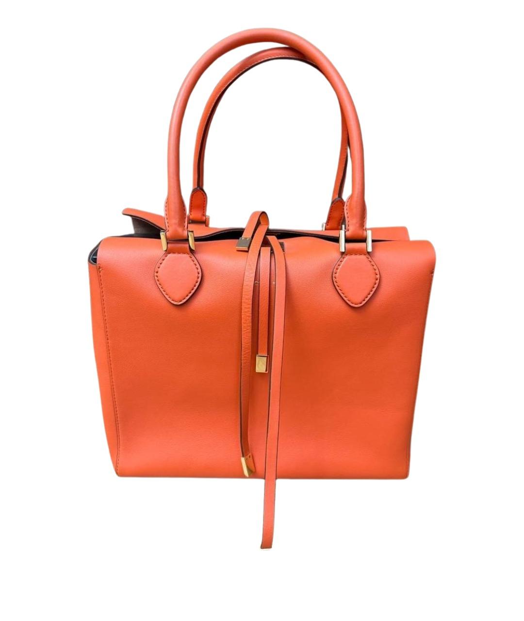 MICHAEL KORS Оранжевая кожаная сумка тоут, фото 1