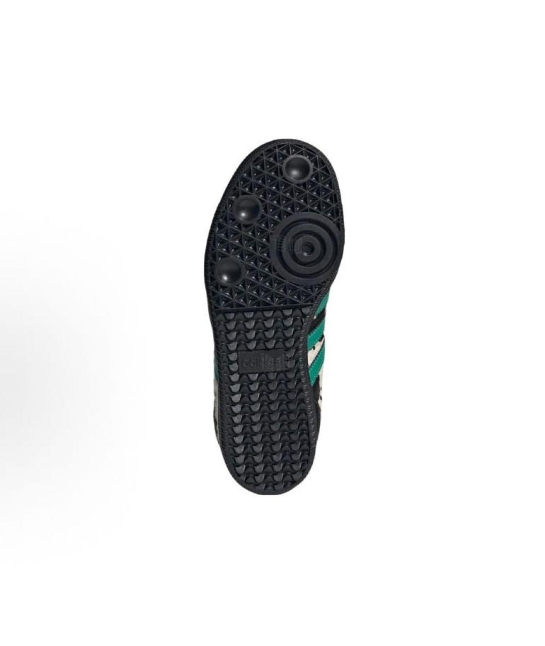 ADIDAS Черные текстильные низкие кроссовки / кеды, фото 4