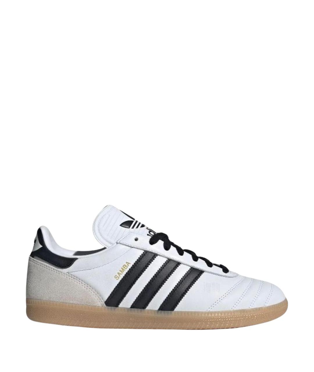 ADIDAS Белые кожаные низкие кроссовки / кеды, фото 1