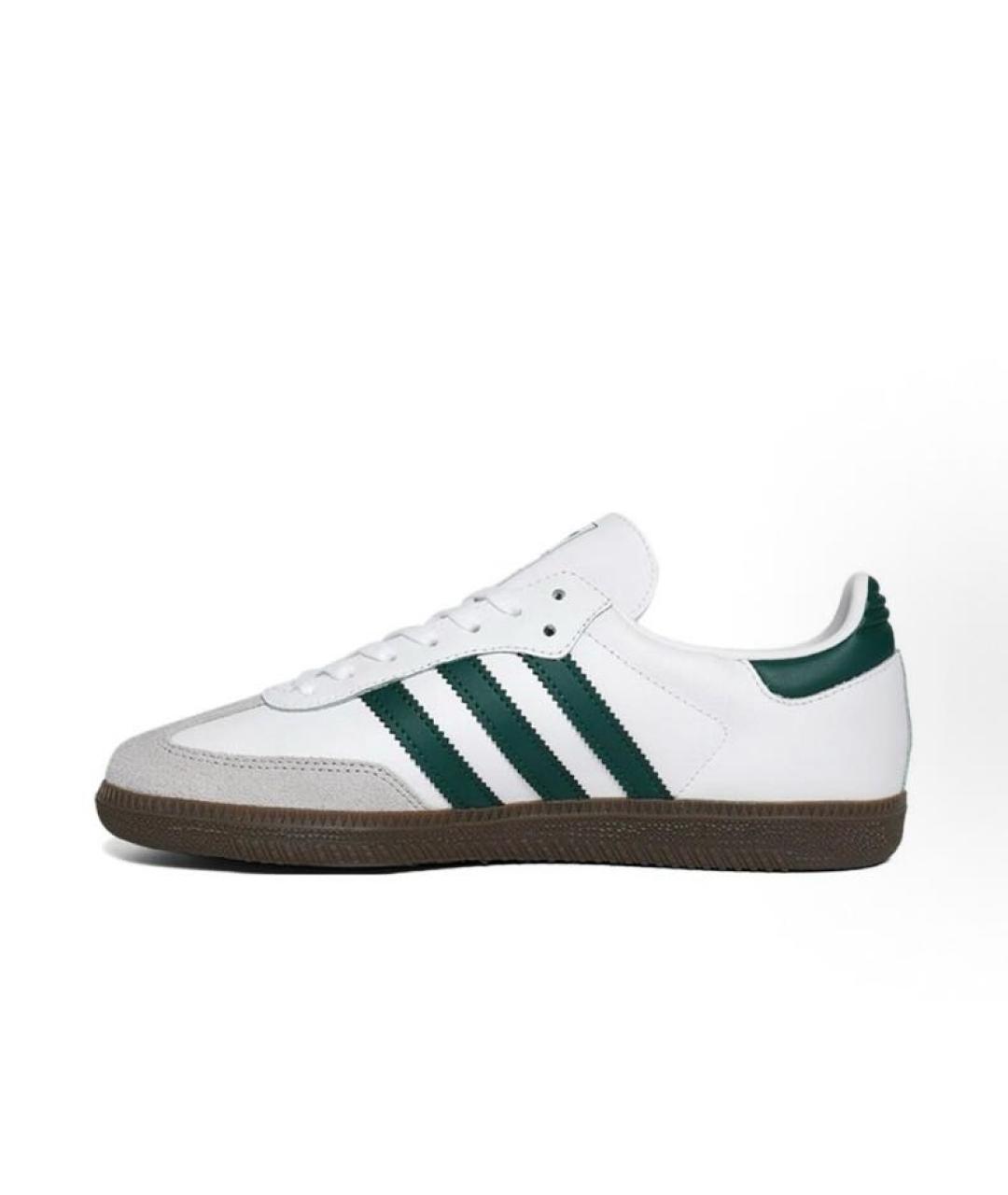 ADIDAS Белые кожаные низкие кроссовки / кеды, фото 2