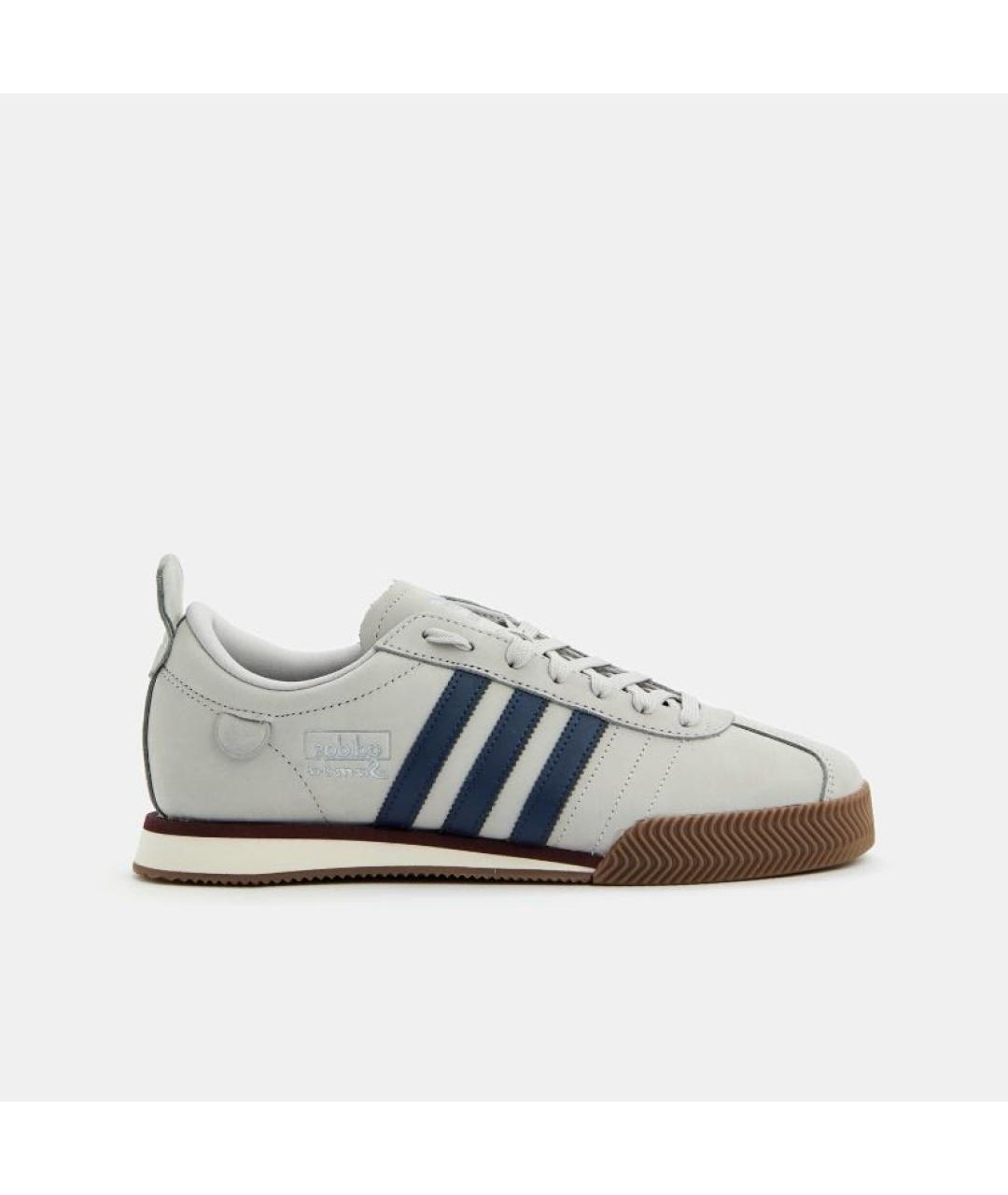 ADIDAS Серые кожаные низкие кроссовки / кеды, фото 5