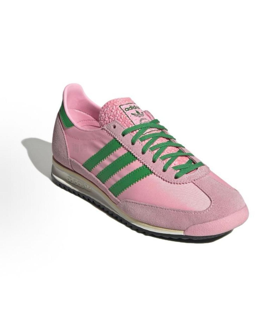 ADIDAS Розовые текстильные низкие кроссовки / кеды, фото 2