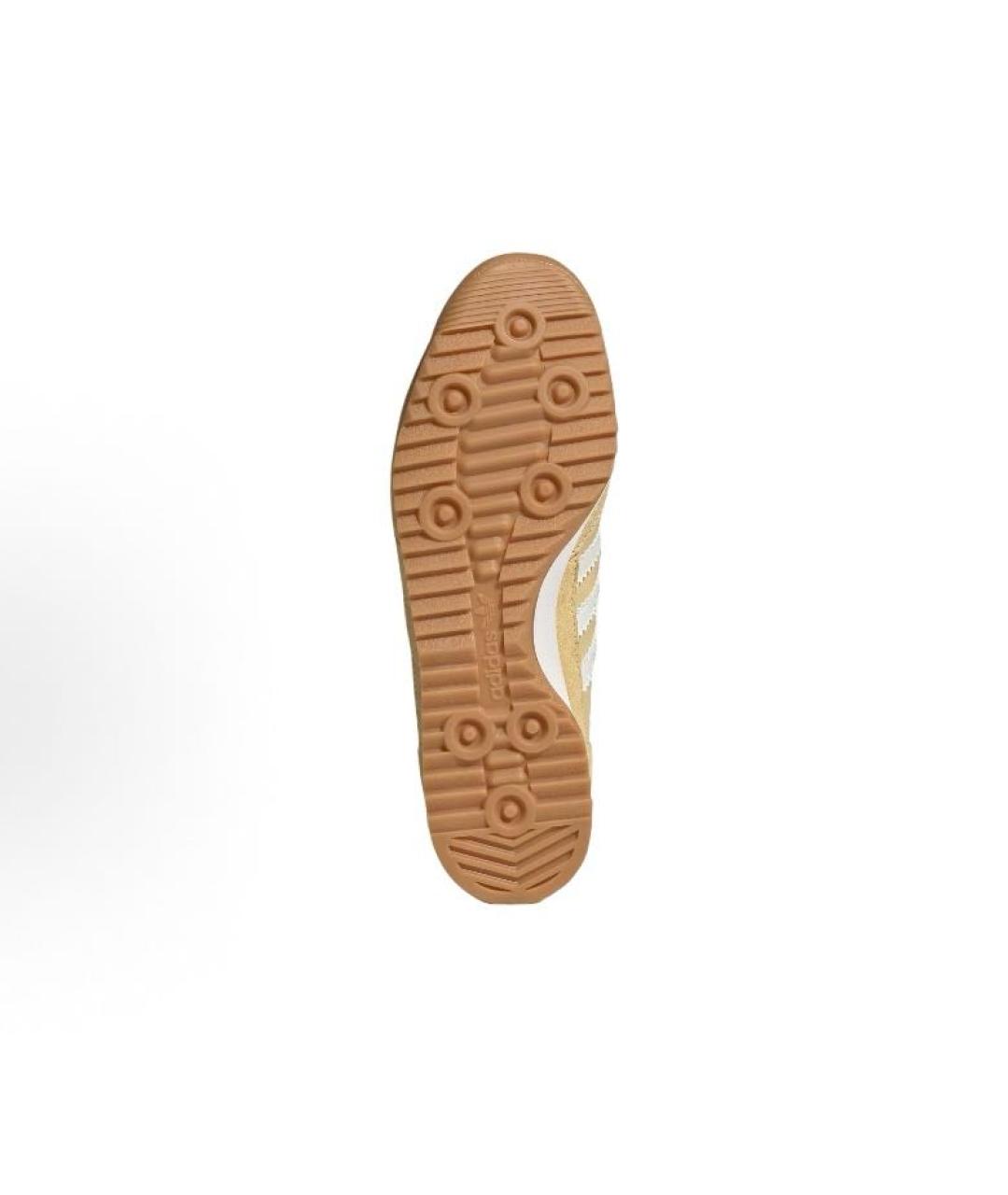 ADIDAS Бежевые текстильные низкие кроссовки / кеды, фото 6