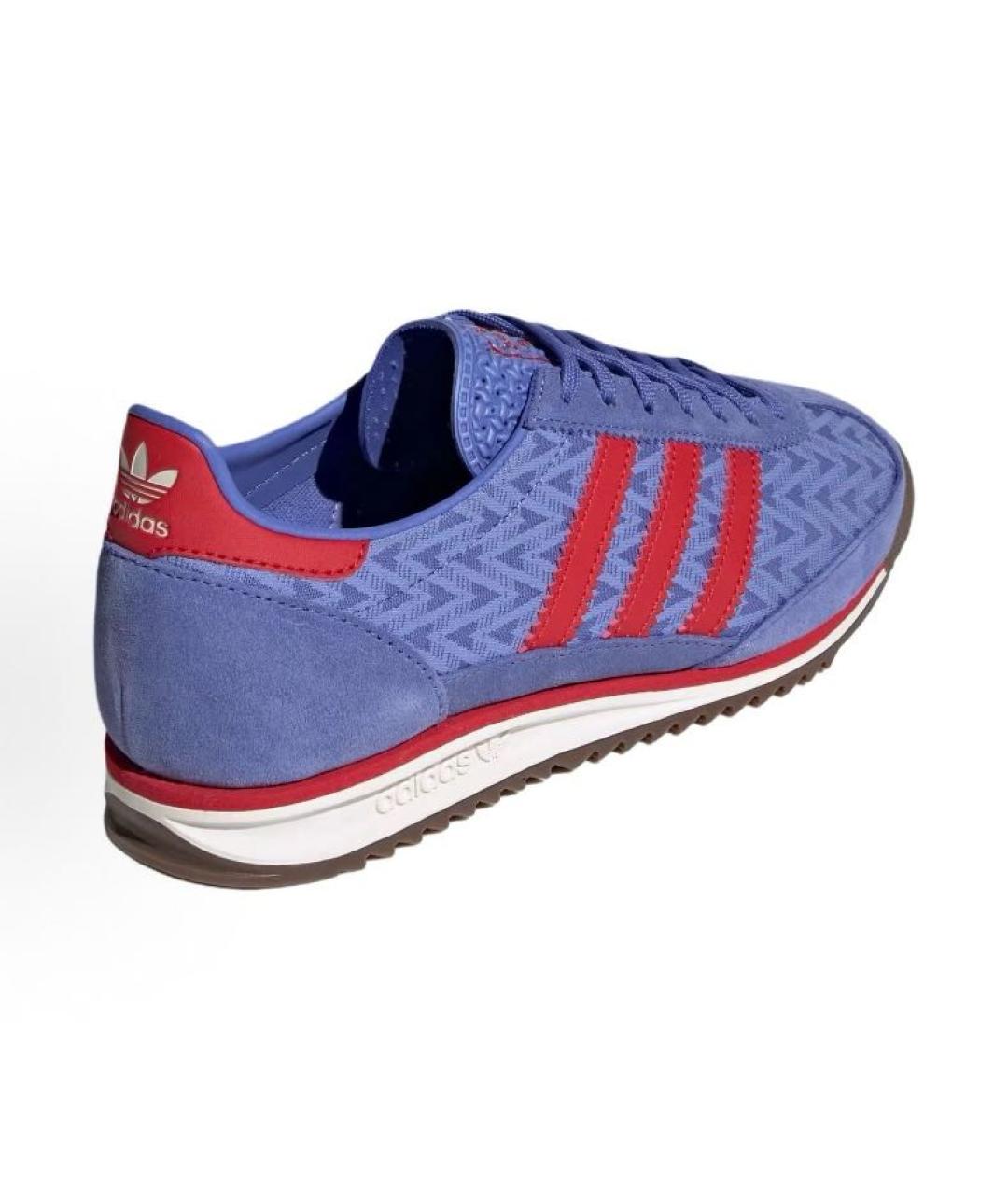 ADIDAS Синие текстильные низкие кроссовки / кеды, фото 4