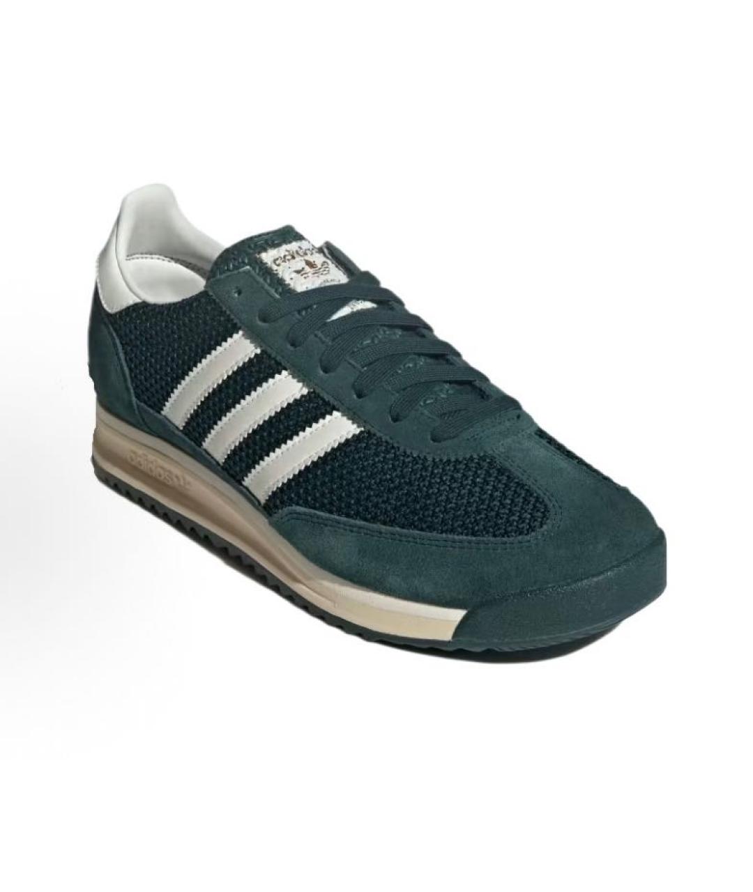 ADIDAS Зеленые текстильные низкие кроссовки / кеды, фото 3