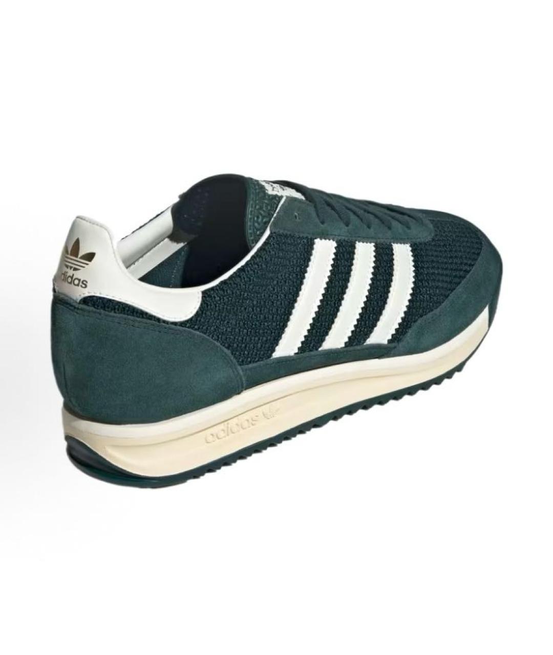 ADIDAS Зеленые текстильные низкие кроссовки / кеды, фото 4