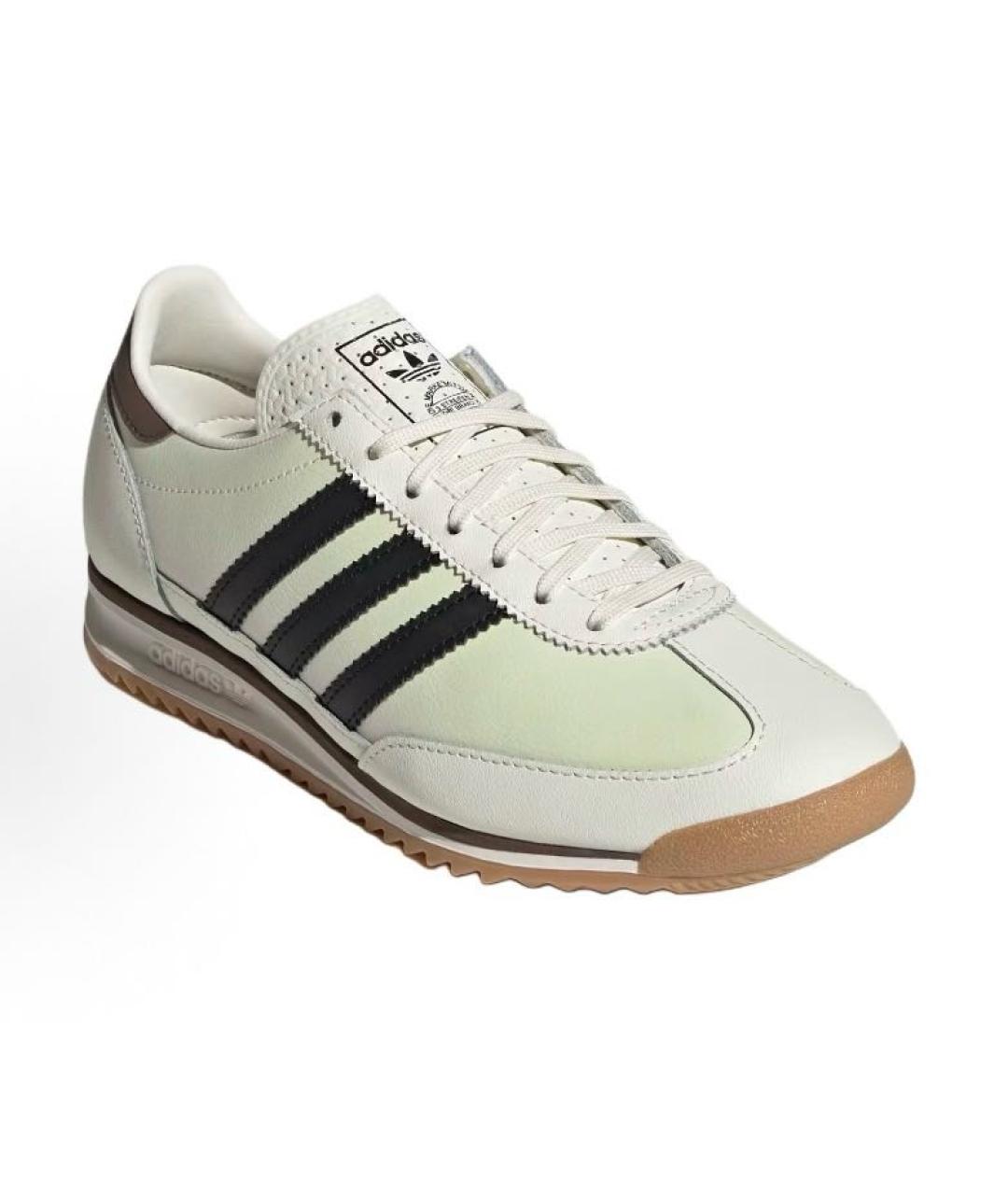 ADIDAS Белые кожаные низкие кроссовки / кеды, фото 2