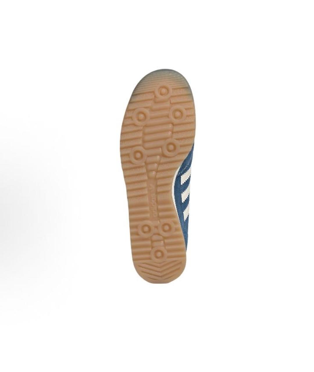 ADIDAS Синие замшевые низкие кроссовки / кеды, фото 5