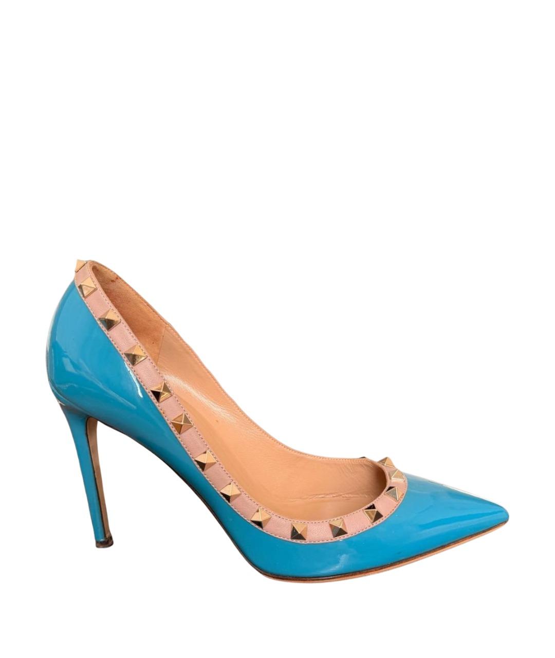 VALENTINO Голубые туфли из лакированной кожи, фото 1