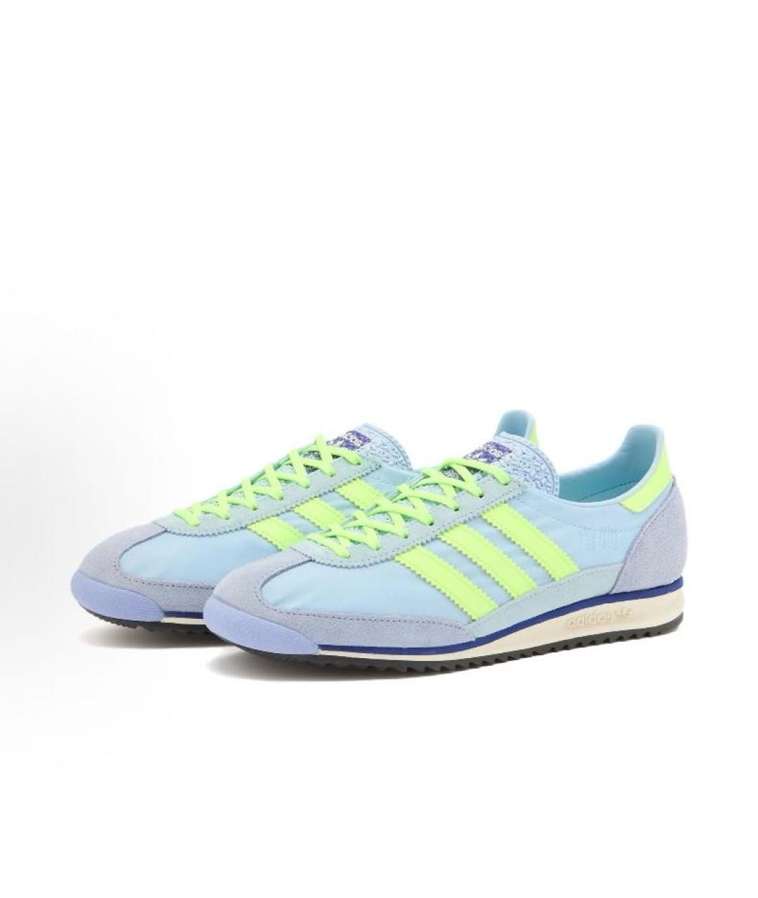 ADIDAS Голубые текстильные низкие кроссовки / кеды, фото 2