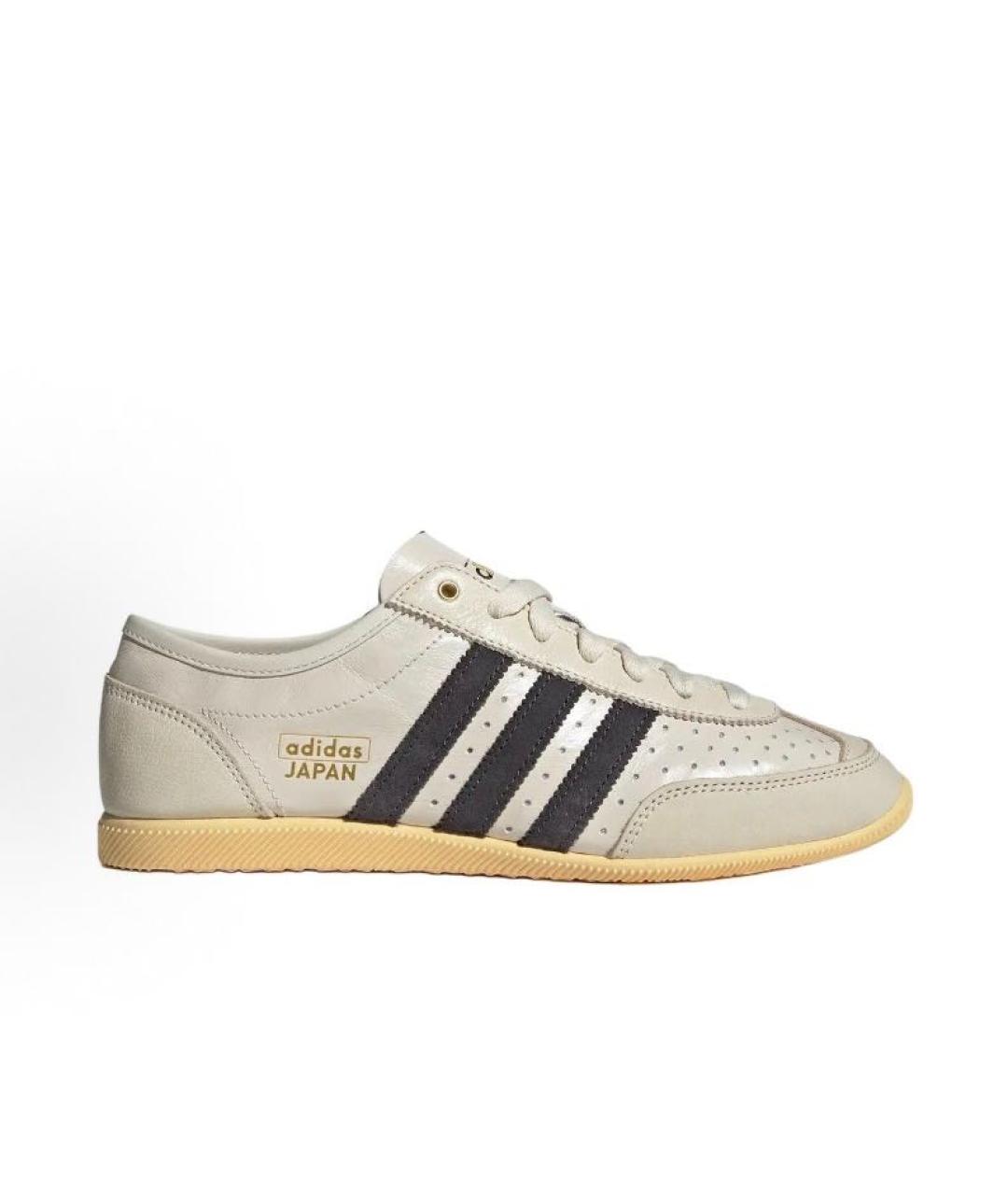 ADIDAS Бежевые кожаные низкие кроссовки / кеды, фото 5