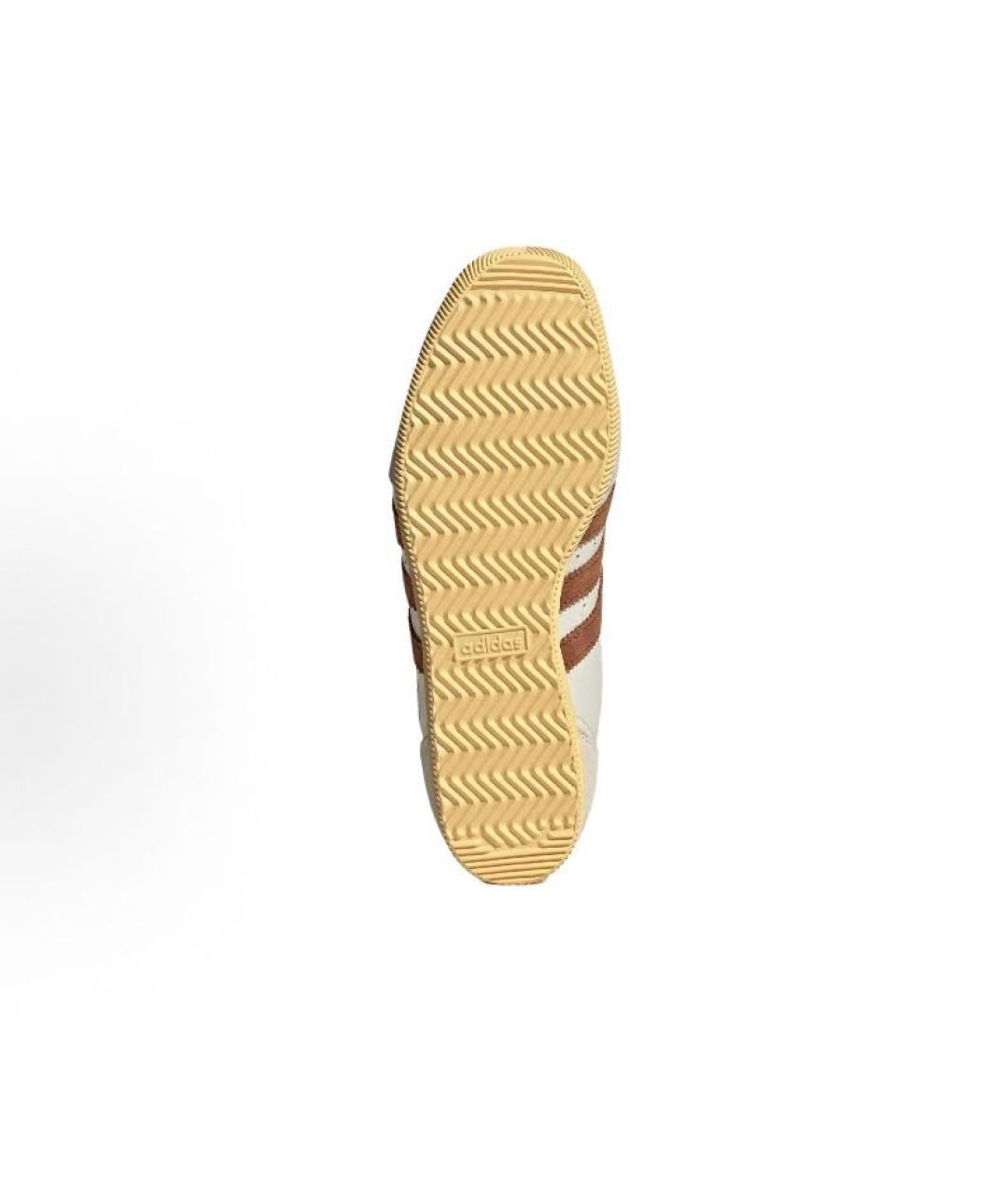 ADIDAS Бежевые кожаные низкие кроссовки / кеды, фото 4