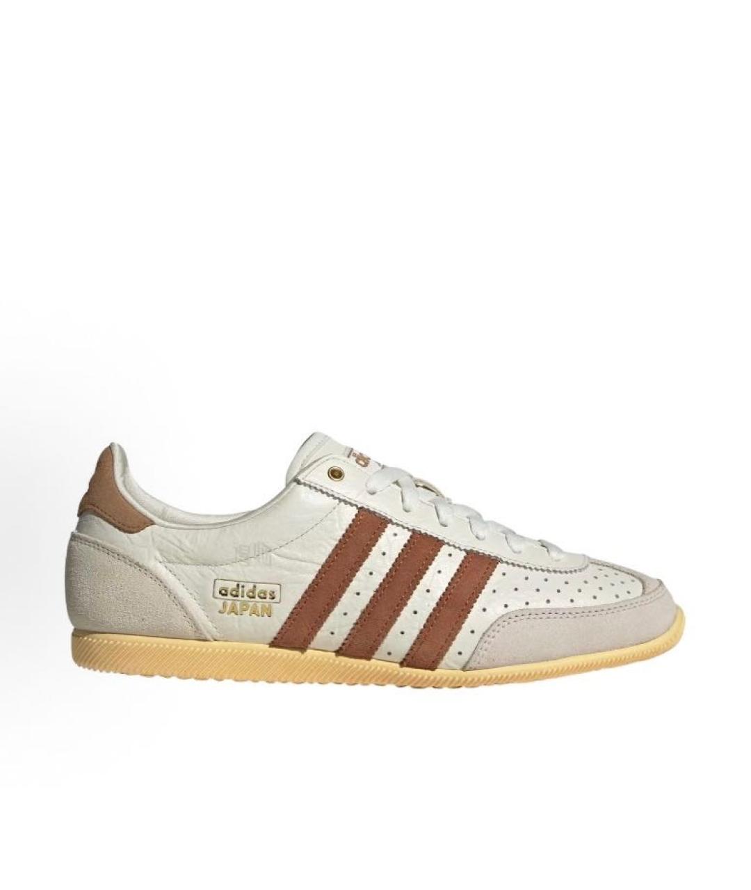 ADIDAS Бежевые кожаные низкие кроссовки / кеды, фото 5