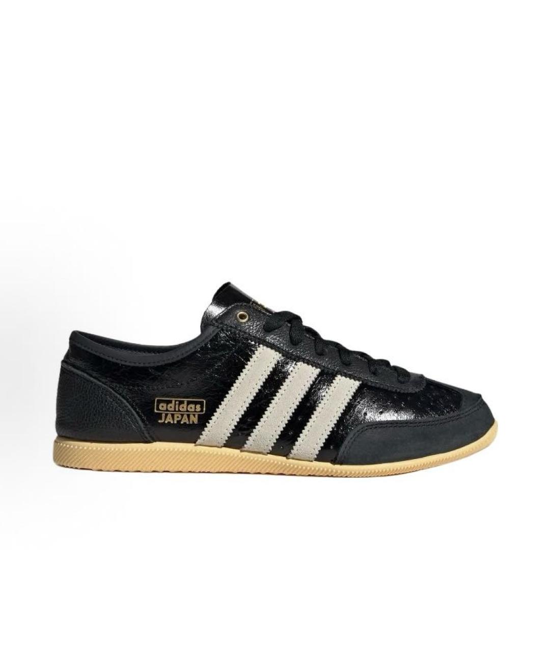ADIDAS Черные кожаные низкие кроссовки / кеды, фото 5