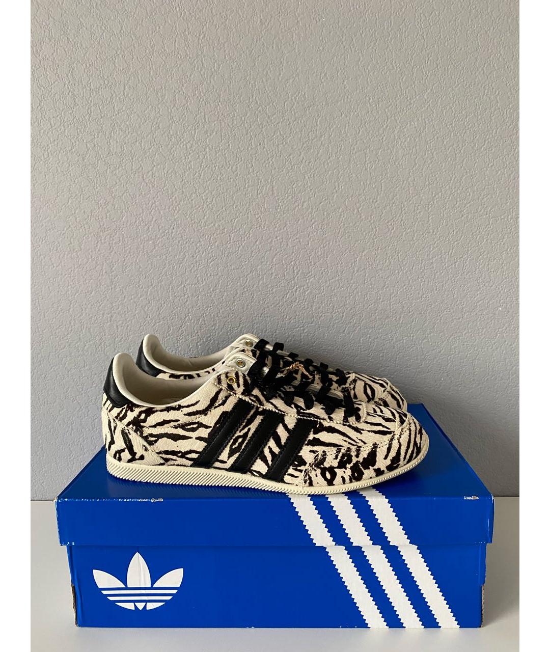 ADIDAS Бежевые текстильные низкие кроссовки / кеды, фото 4
