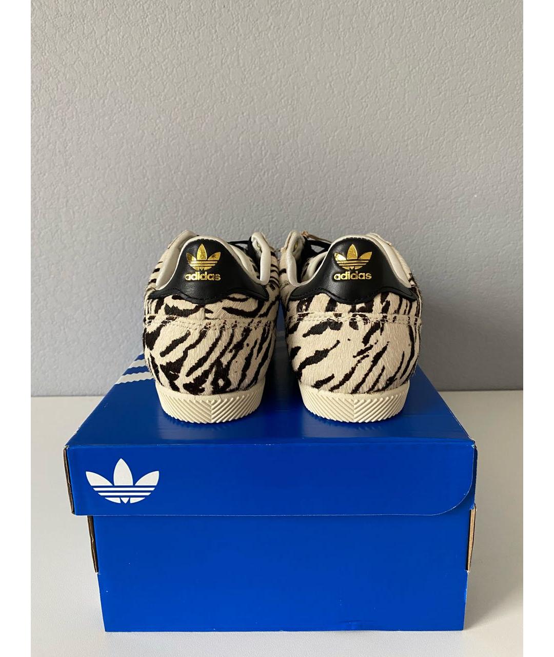 ADIDAS Бежевые текстильные низкие кроссовки / кеды, фото 5