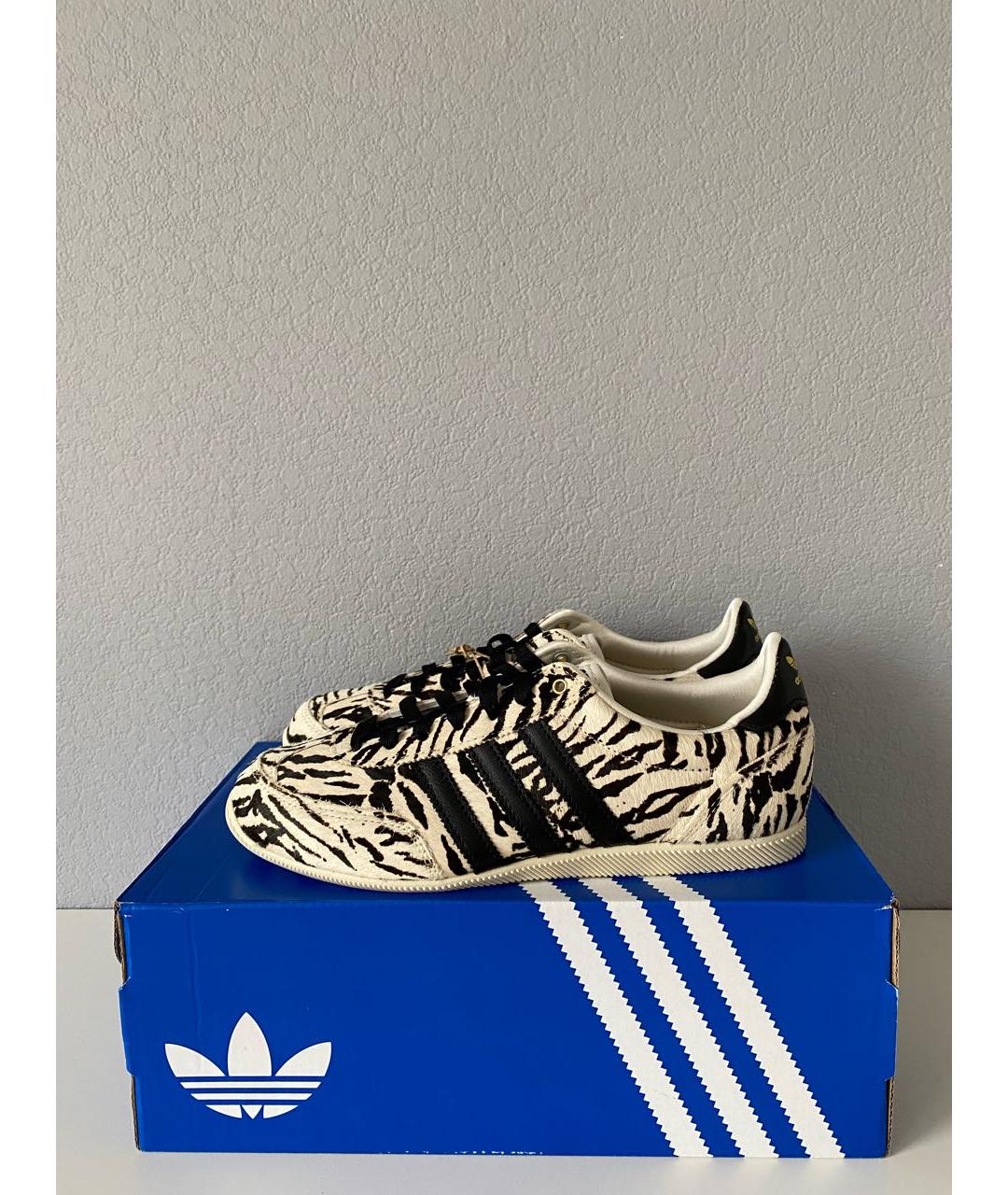ADIDAS Бежевые текстильные низкие кроссовки / кеды, фото 3