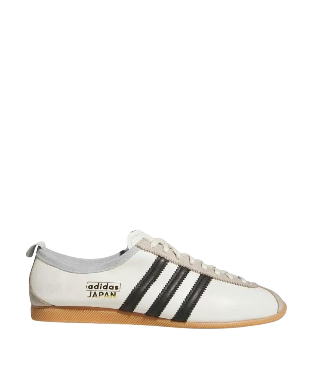 ADIDAS Белые кожаные низкие кроссовки / кеды, фото 1