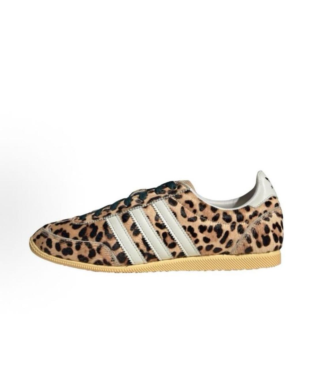 ADIDAS Бежевые текстильные низкие кроссовки / кеды, фото 2