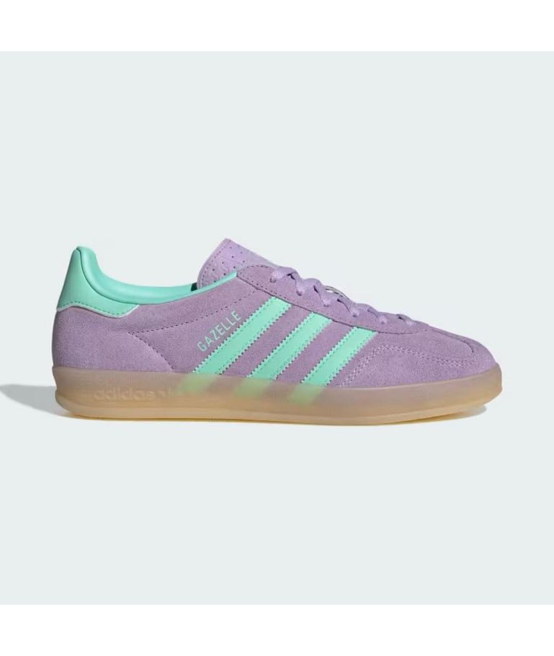 ADIDAS Фиолетовые замшевые низкие кроссовки / кеды, фото 7