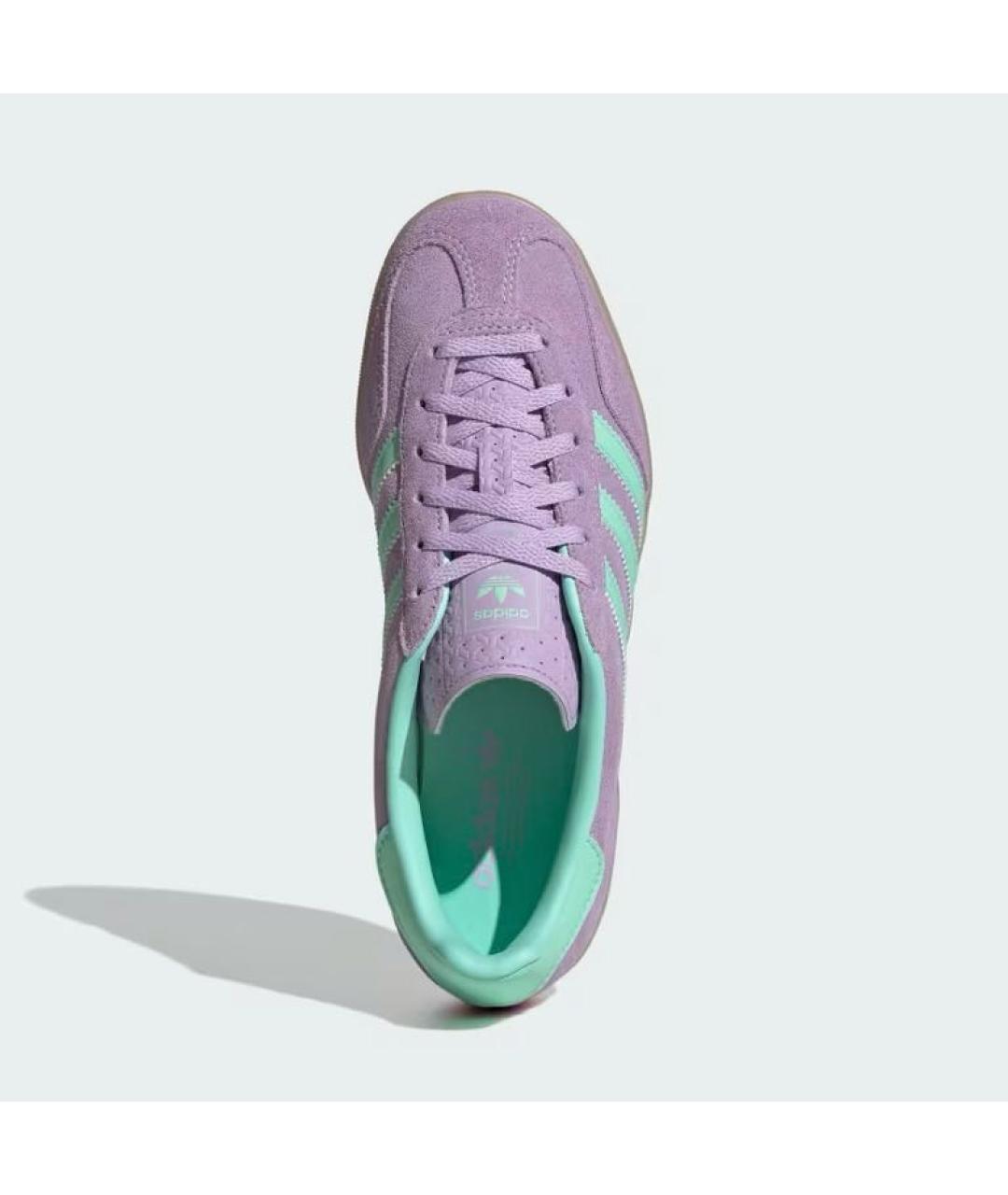 ADIDAS Фиолетовые замшевые низкие кроссовки / кеды, фото 2
