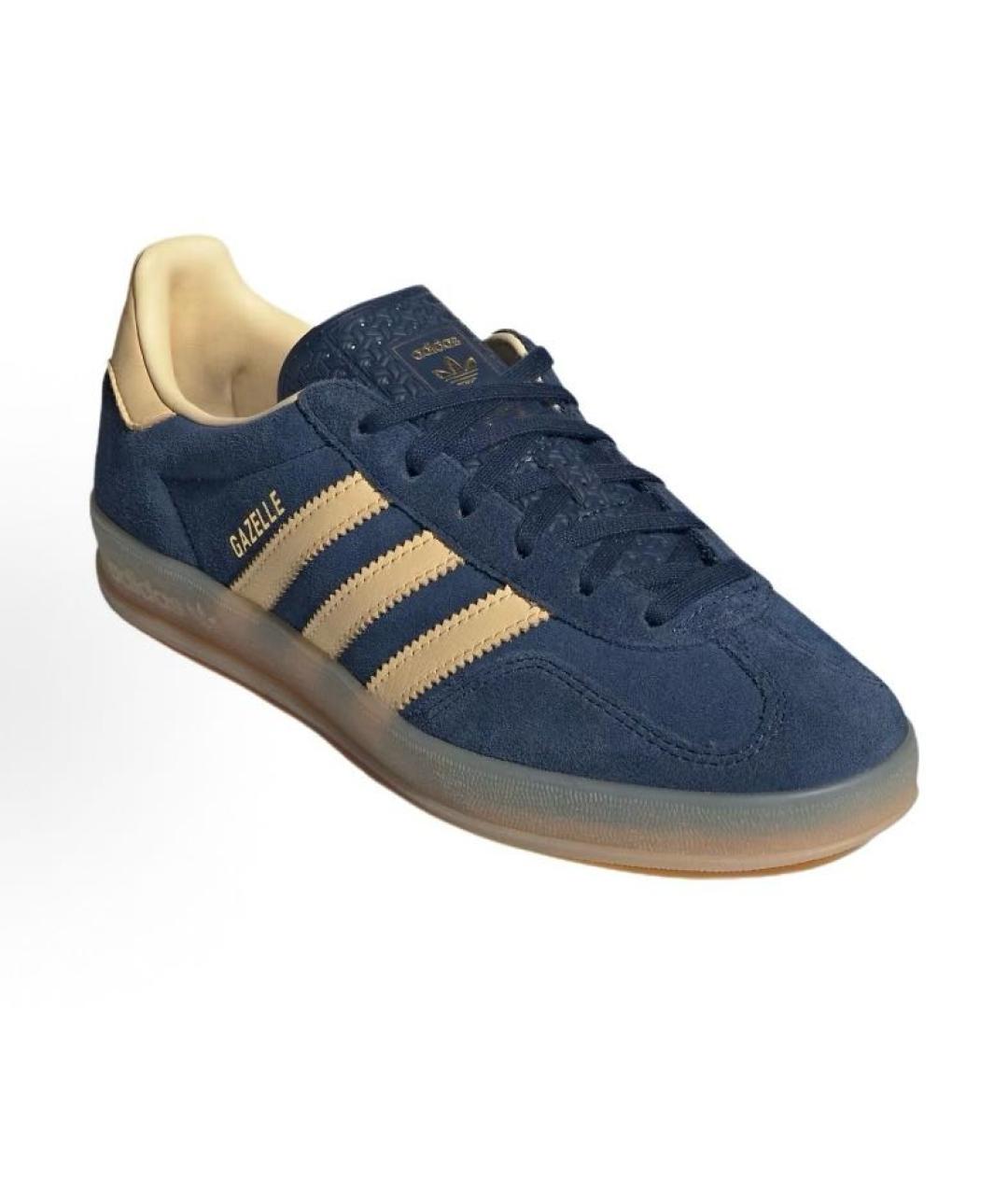 ADIDAS Темно-синие замшевые низкие кроссовки / кеды, фото 2