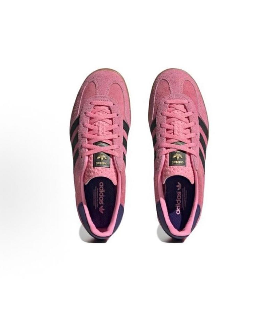 ADIDAS Коралловые замшевые низкие кроссовки / кеды, фото 4