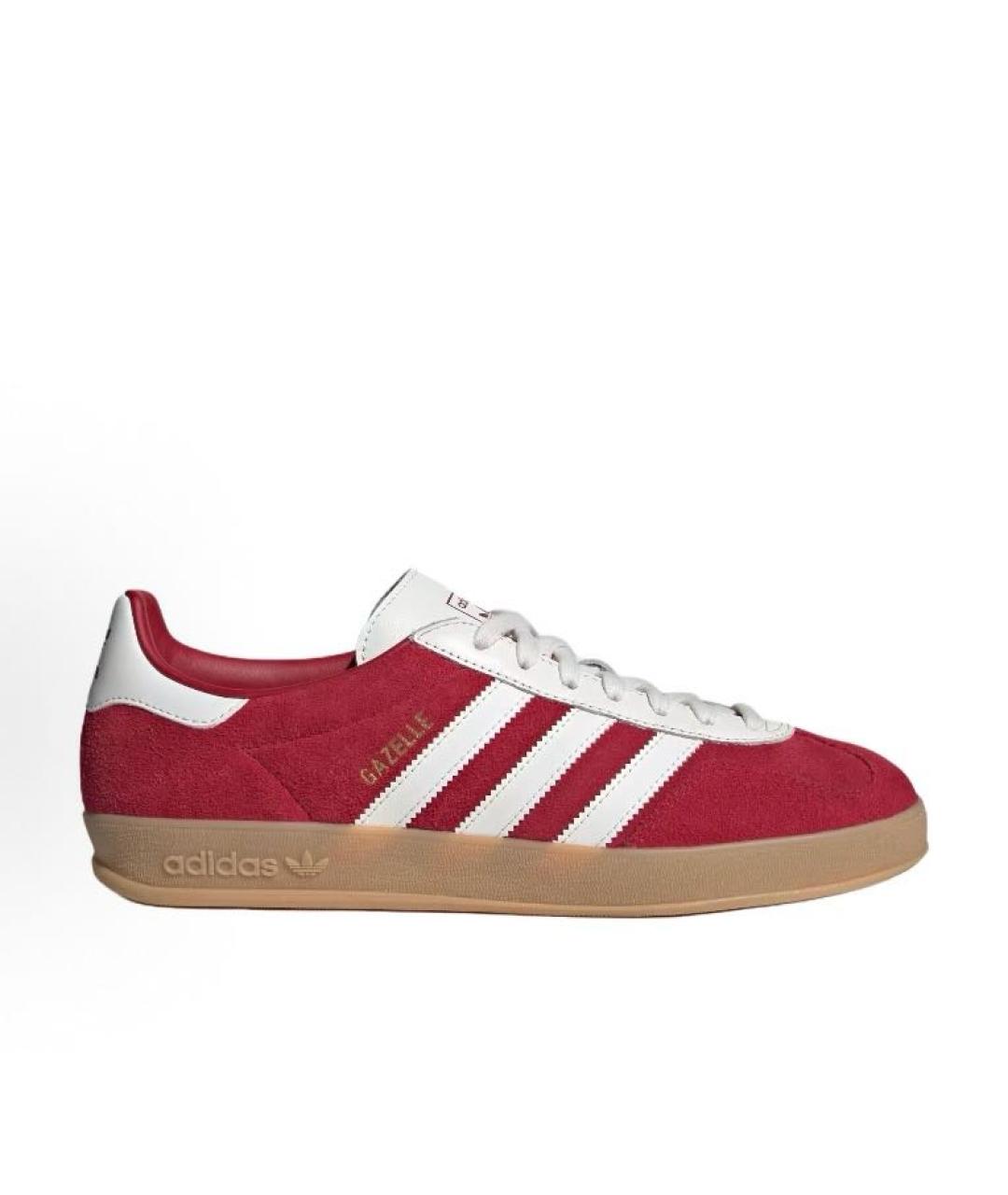 ADIDAS Красные замшевые низкие кроссовки / кеды, фото 6