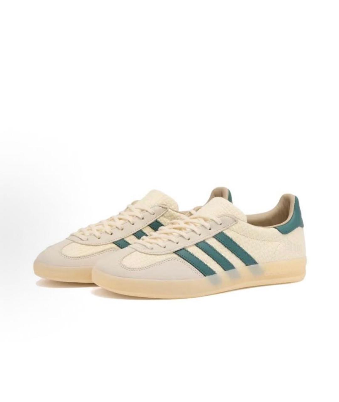 ADIDAS Бежевые текстильные низкие кроссовки / кеды, фото 2