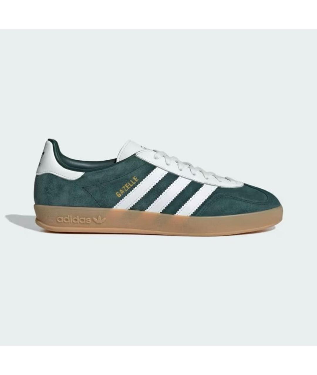 ADIDAS Зеленые замшевые низкие кроссовки / кеды, фото 7