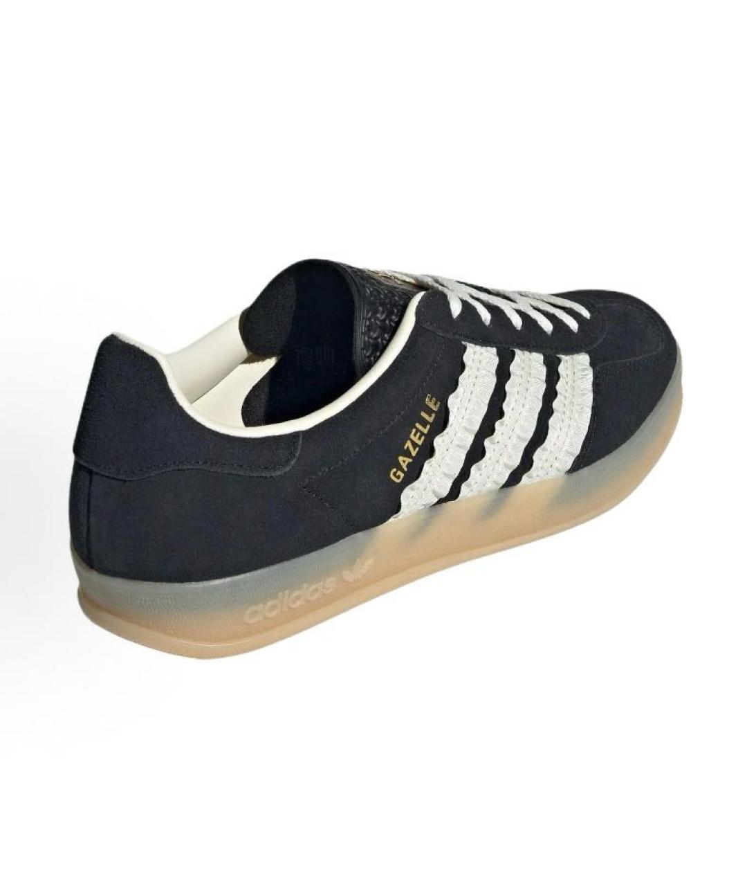 ADIDAS Черные замшевые низкие кроссовки / кеды, фото 4