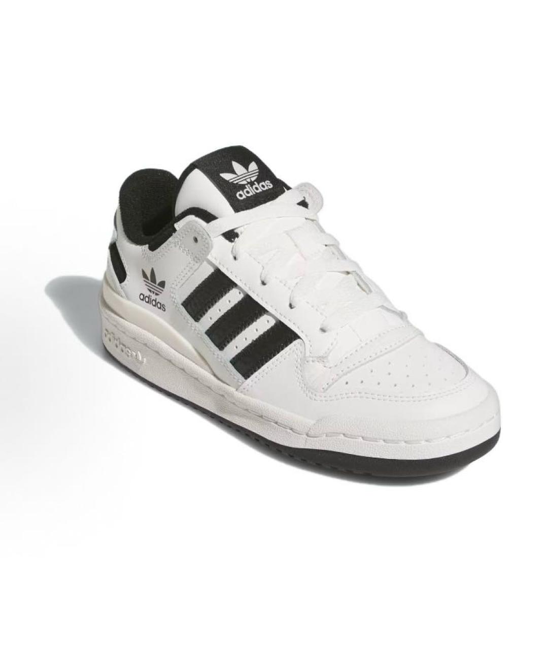 ADIDAS Белые кожаные низкие кроссовки / кеды, фото 3