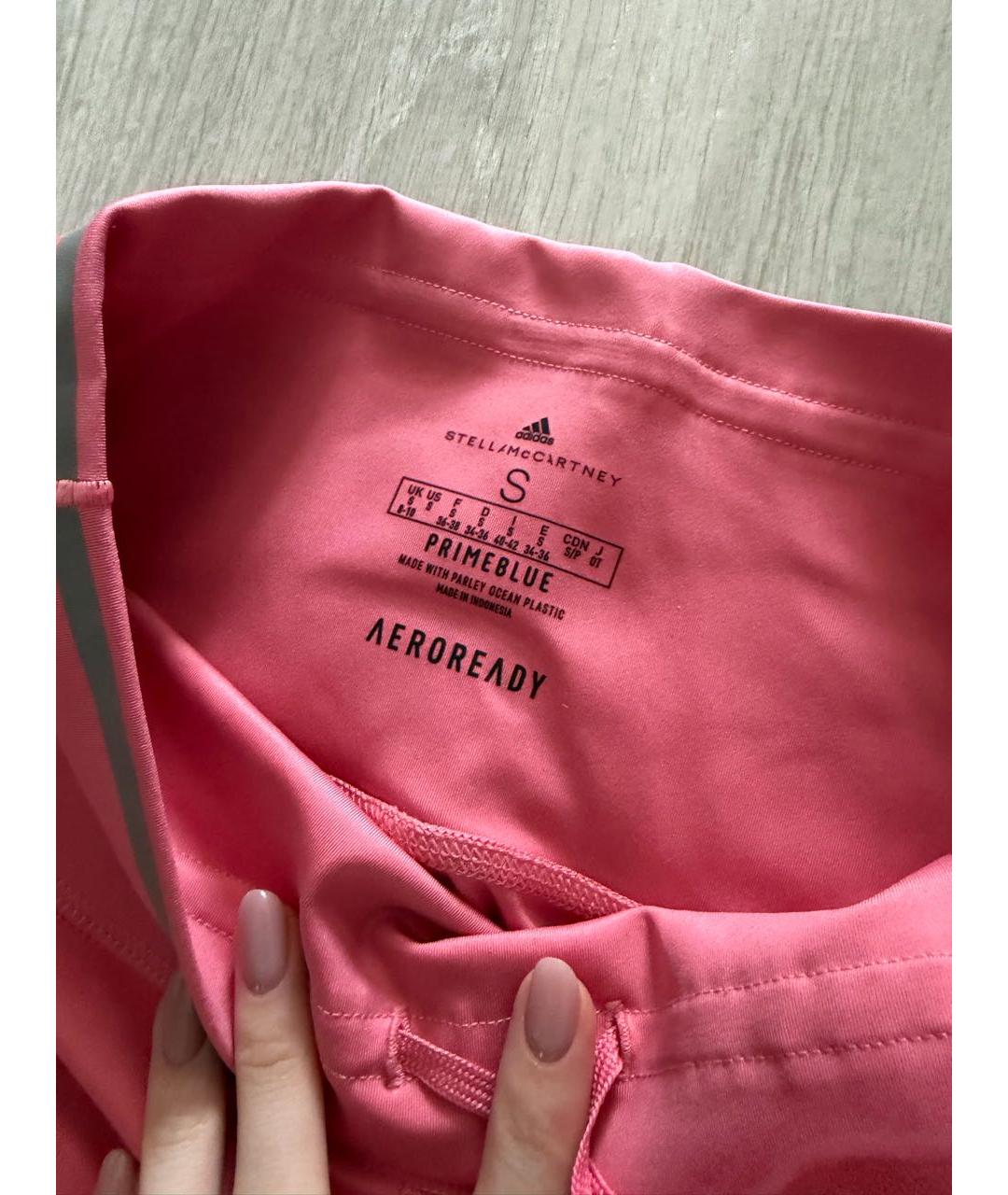 ADIDAS BY STELLA MCCARTNEY Розовые полиамидовые спортивные брюки и шорты, фото 8