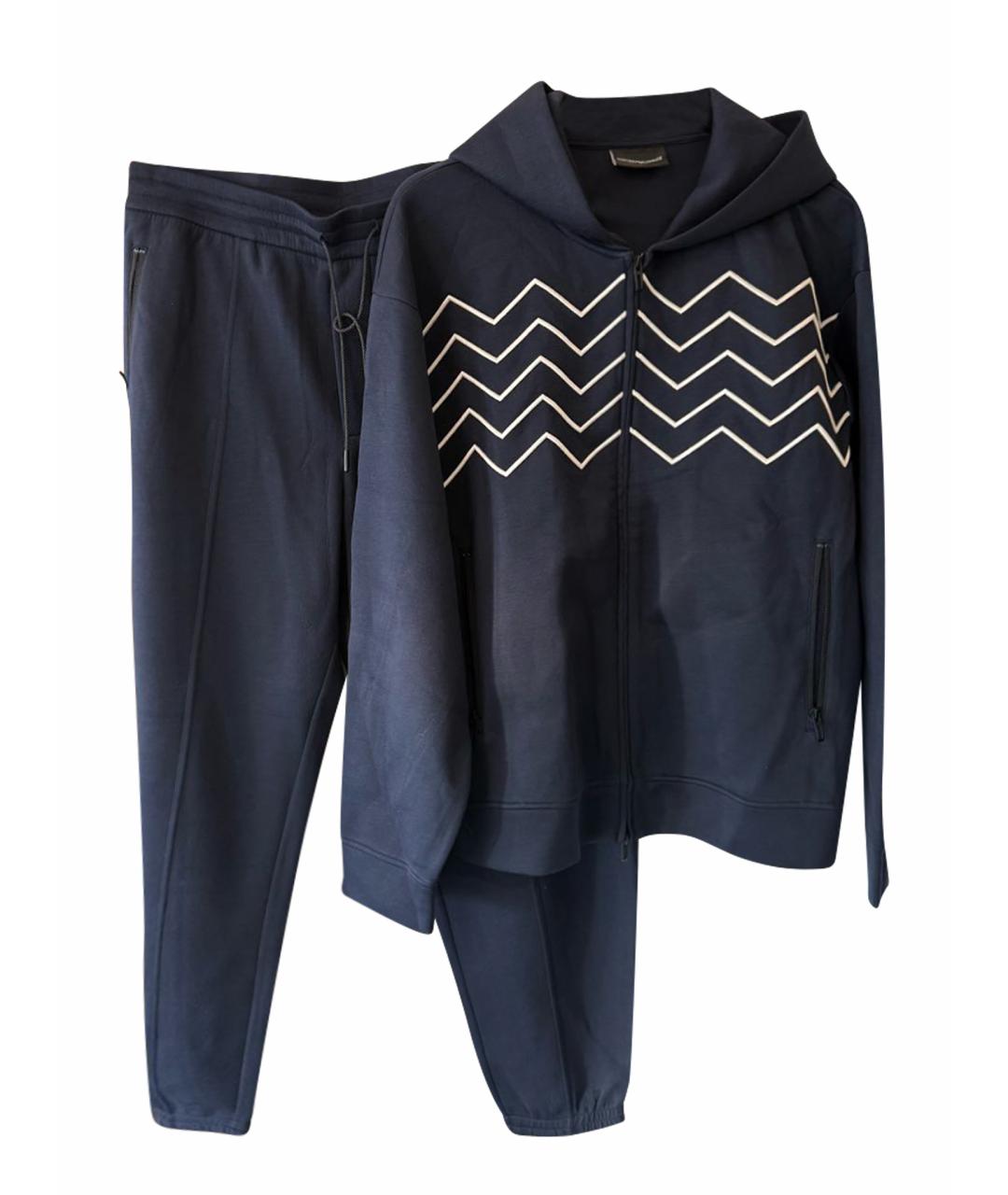 EMPORIO ARMANI Темно-синий спортивный костюм, фото 1