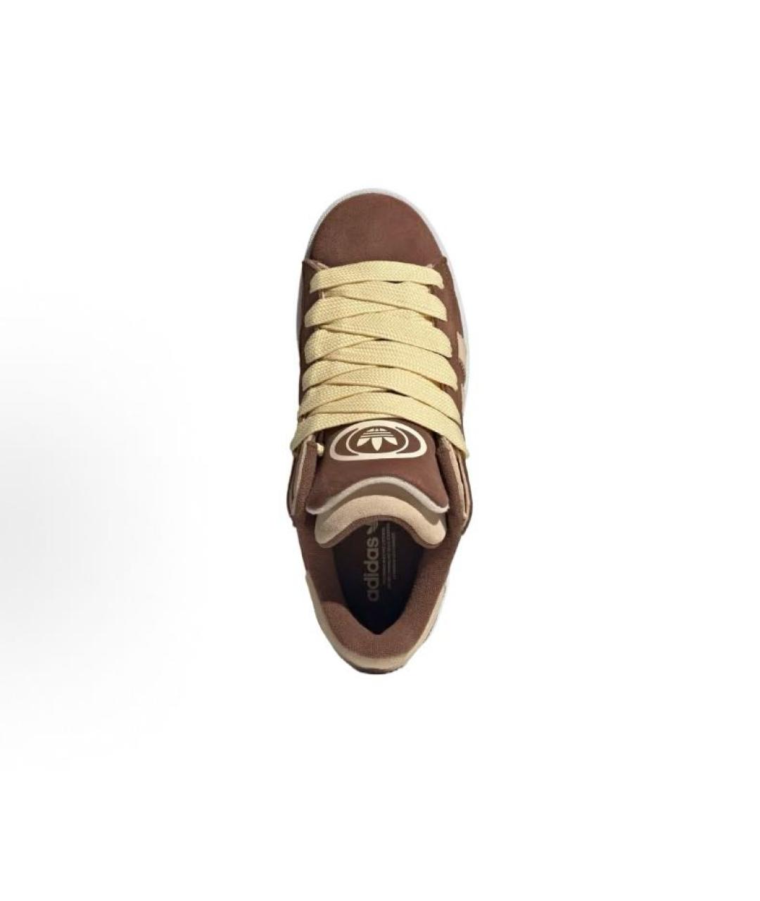 ADIDAS Коричневые замшевые низкие кроссовки / кеды, фото 3