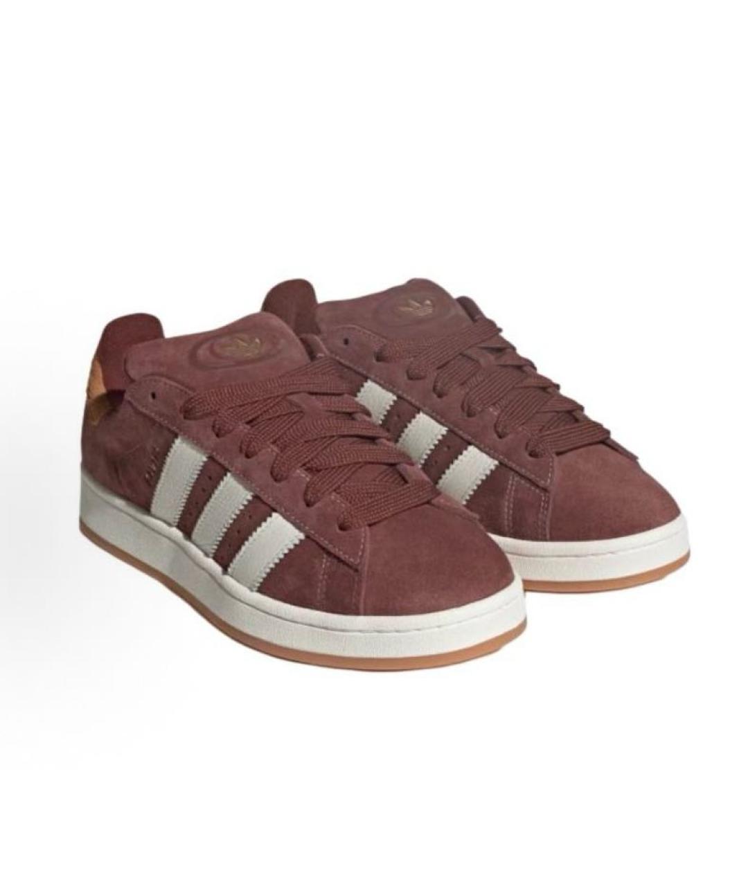 ADIDAS Коричневые замшевые низкие кроссовки / кеды, фото 3