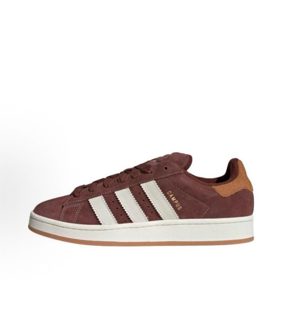 ADIDAS Коричневые замшевые низкие кроссовки / кеды, фото 2