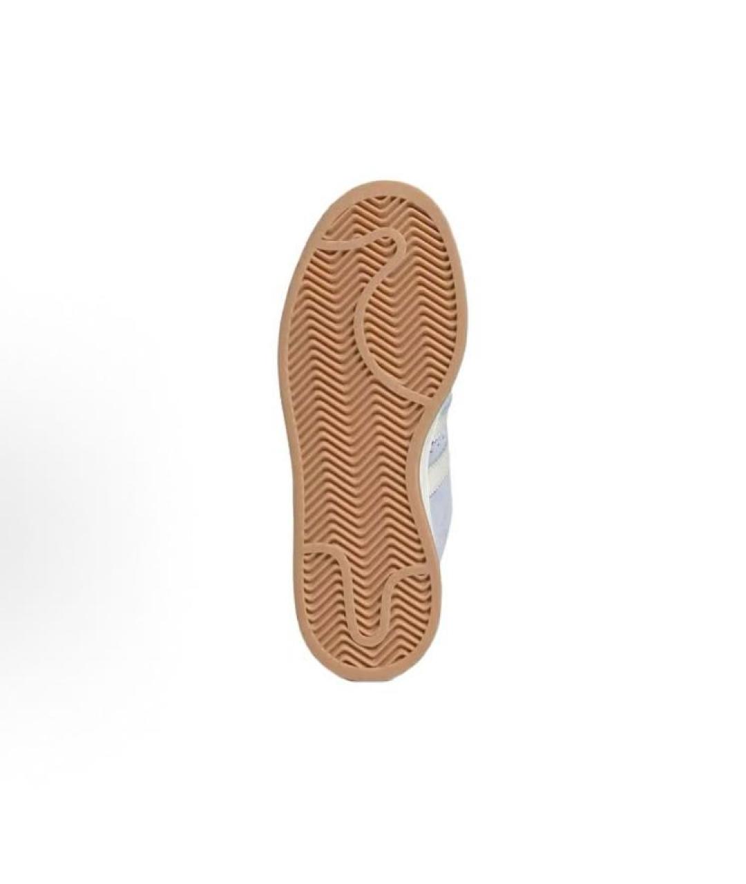 ADIDAS Голубые замшевые низкие кроссовки / кеды, фото 5