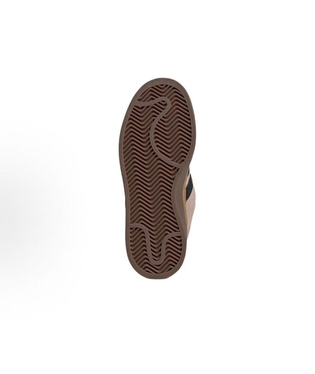 ADIDAS Бежевые замшевые низкие кроссовки / кеды, фото 5