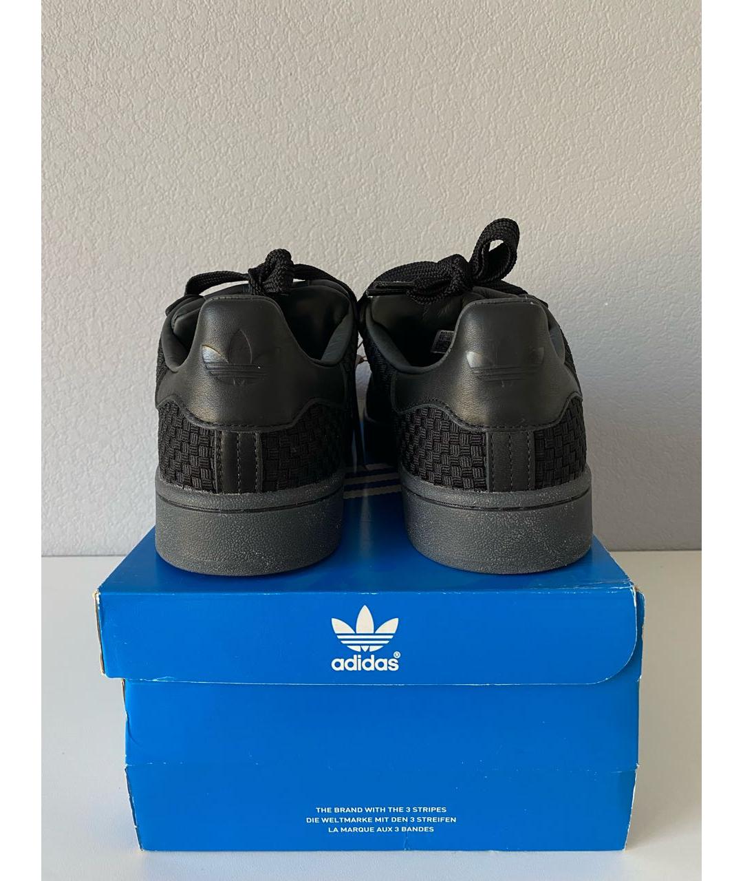 ADIDAS Черные текстильные низкие кроссовки / кеды, фото 5