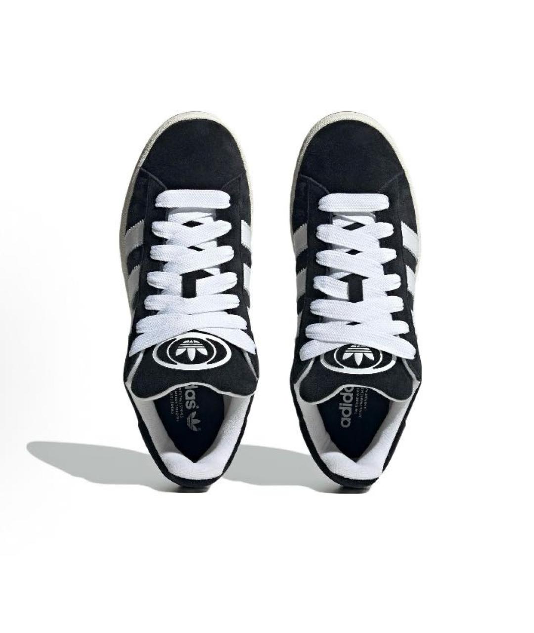 ADIDAS Черные замшевые низкие кроссовки / кеды, фото 5