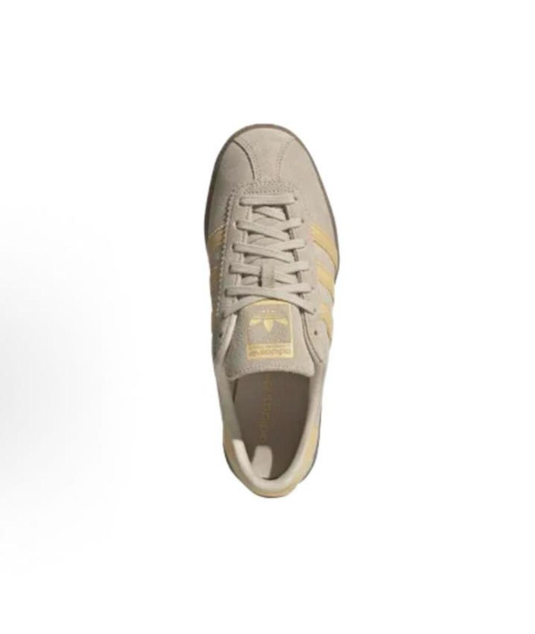 ADIDAS Бежевые замшевые низкие кроссовки / кеды, фото 3