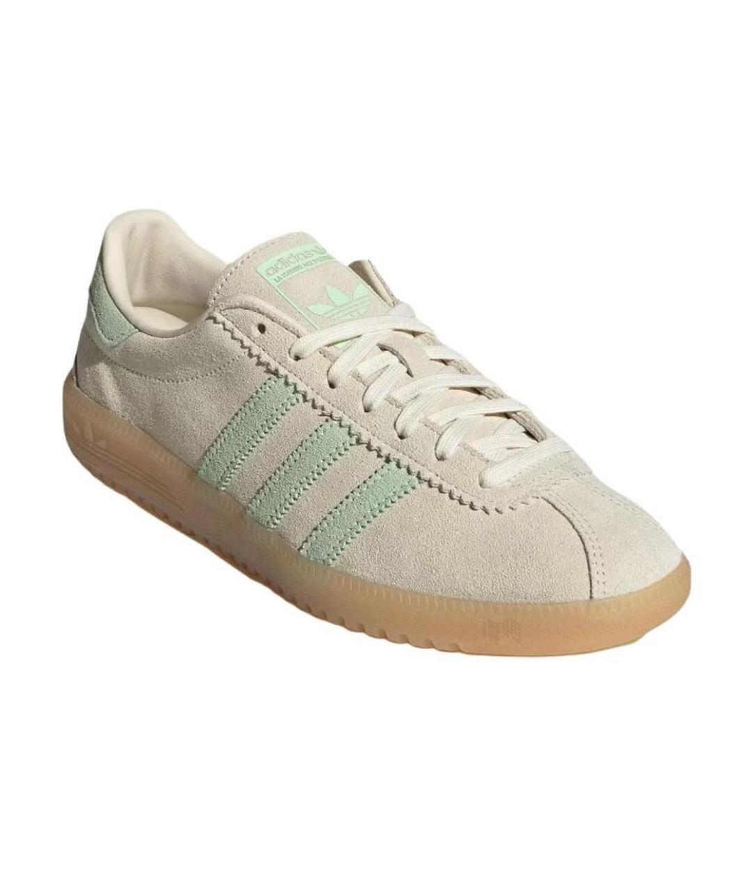 ADIDAS Бежевые замшевые низкие кроссовки / кеды, фото 3