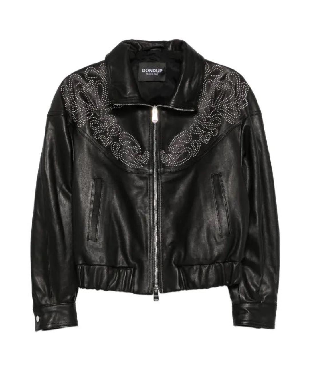 DONDUP Черная кожаная куртка, фото 6