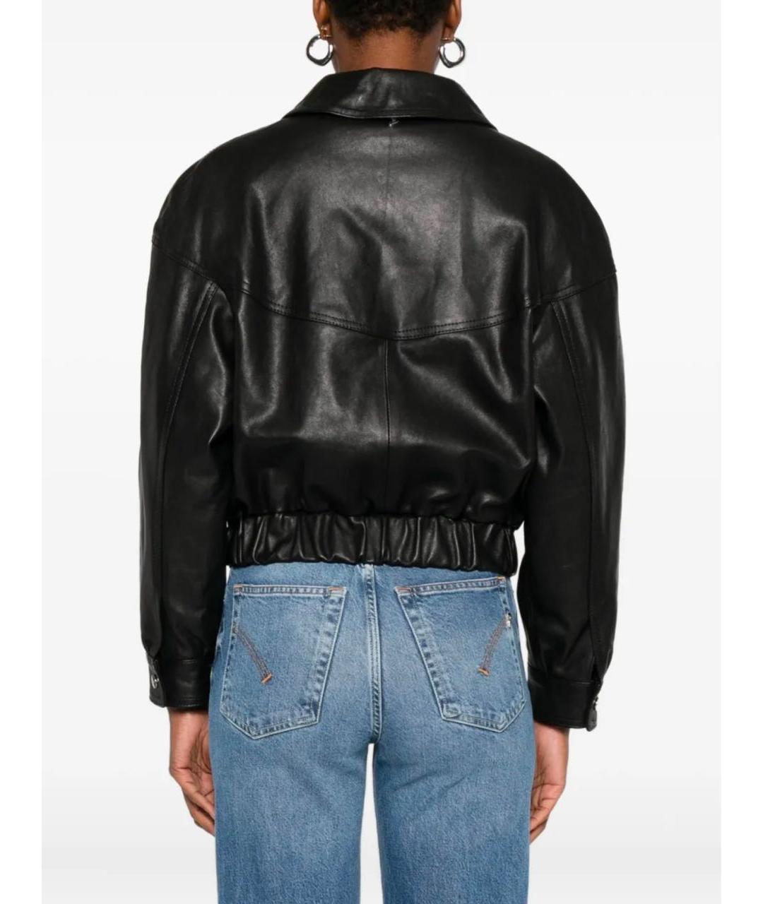 DONDUP Черная кожаная куртка, фото 5