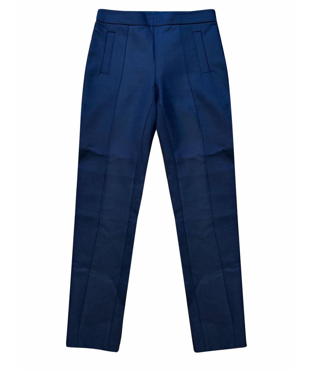 TOM FORD Темно-синие шерстяные брюки узкие, фото 1