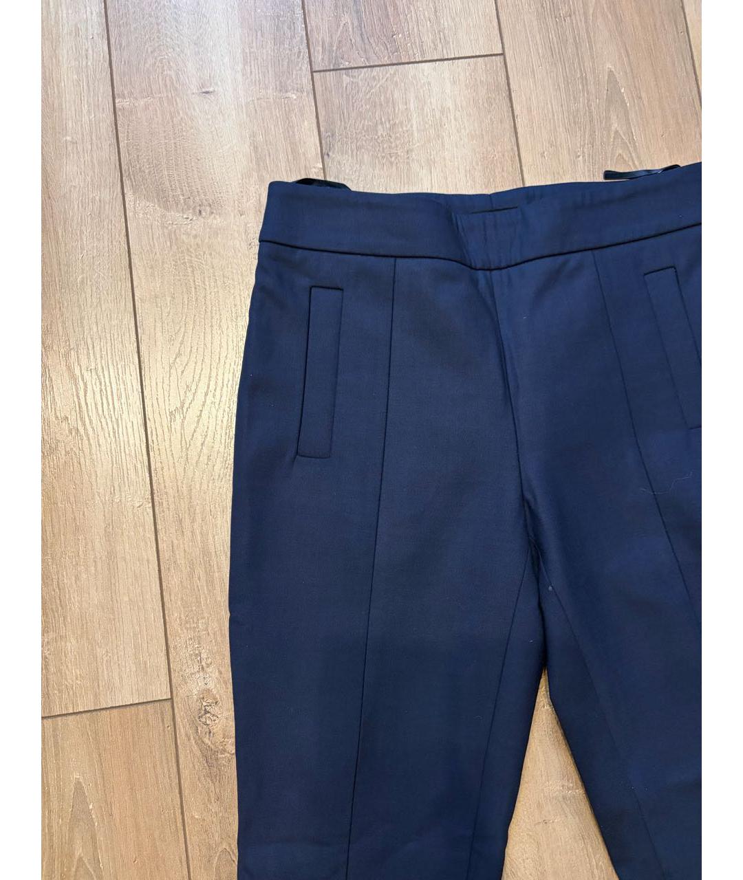TOM FORD Темно-синие шерстяные брюки узкие, фото 2