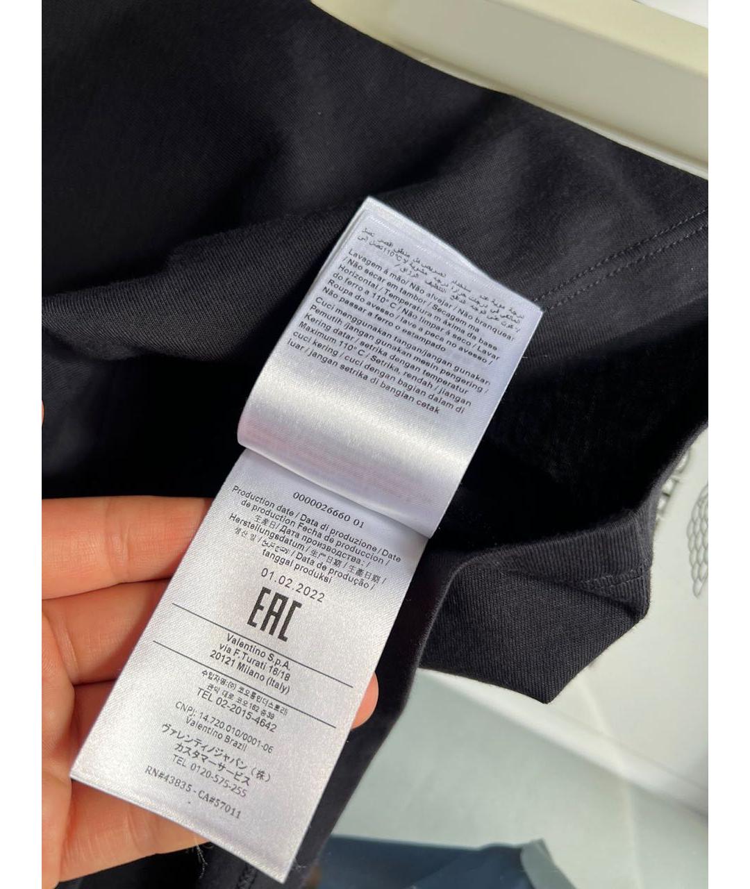 VALENTINO Черная футболка, фото 7