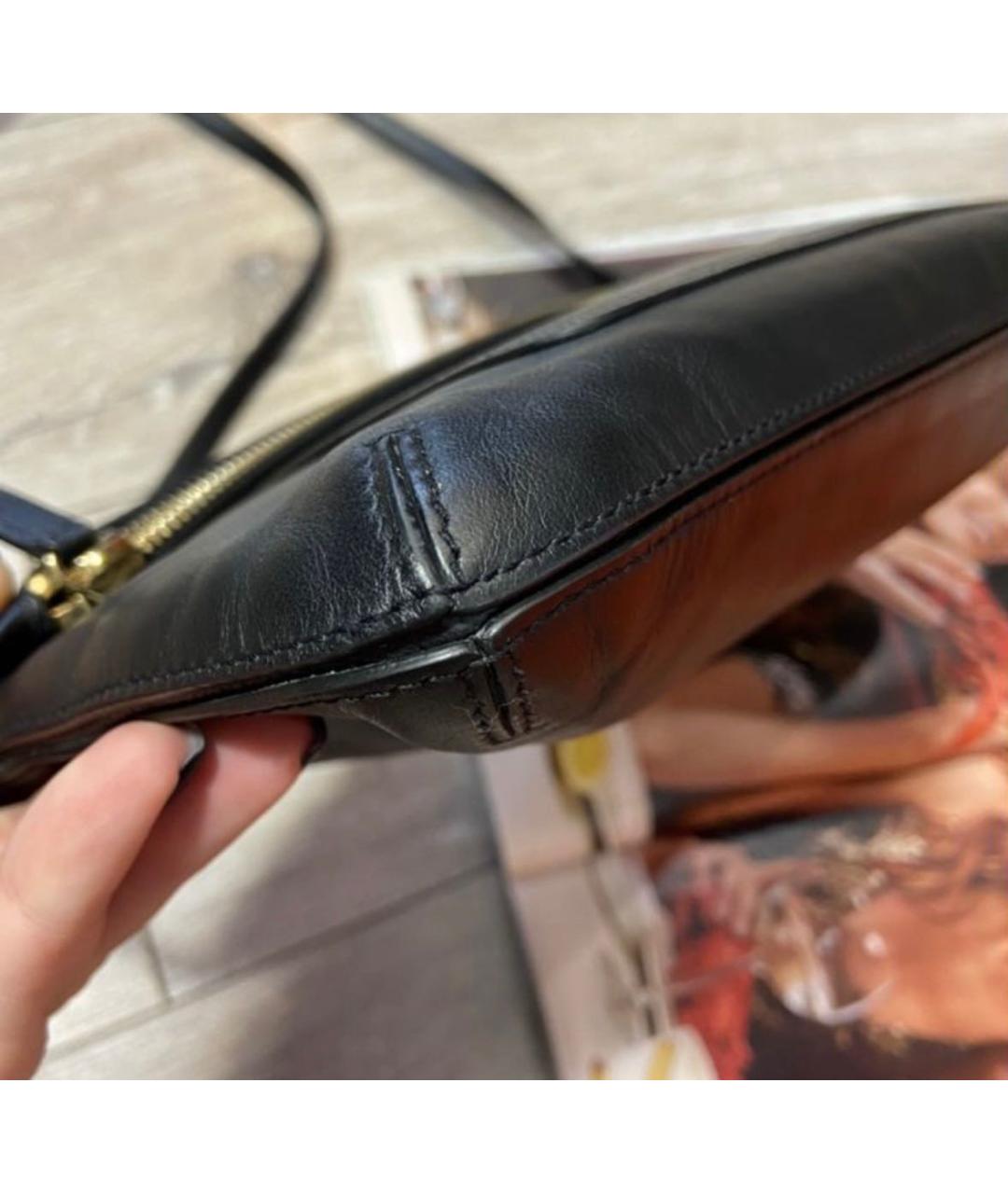 SMYTHSON Черная кожаная сумка через плечо, фото 7